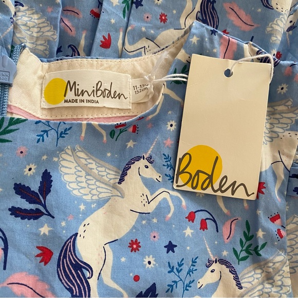 Mini Boden Unicorn Bow Party Dress - Picture 11 of 12